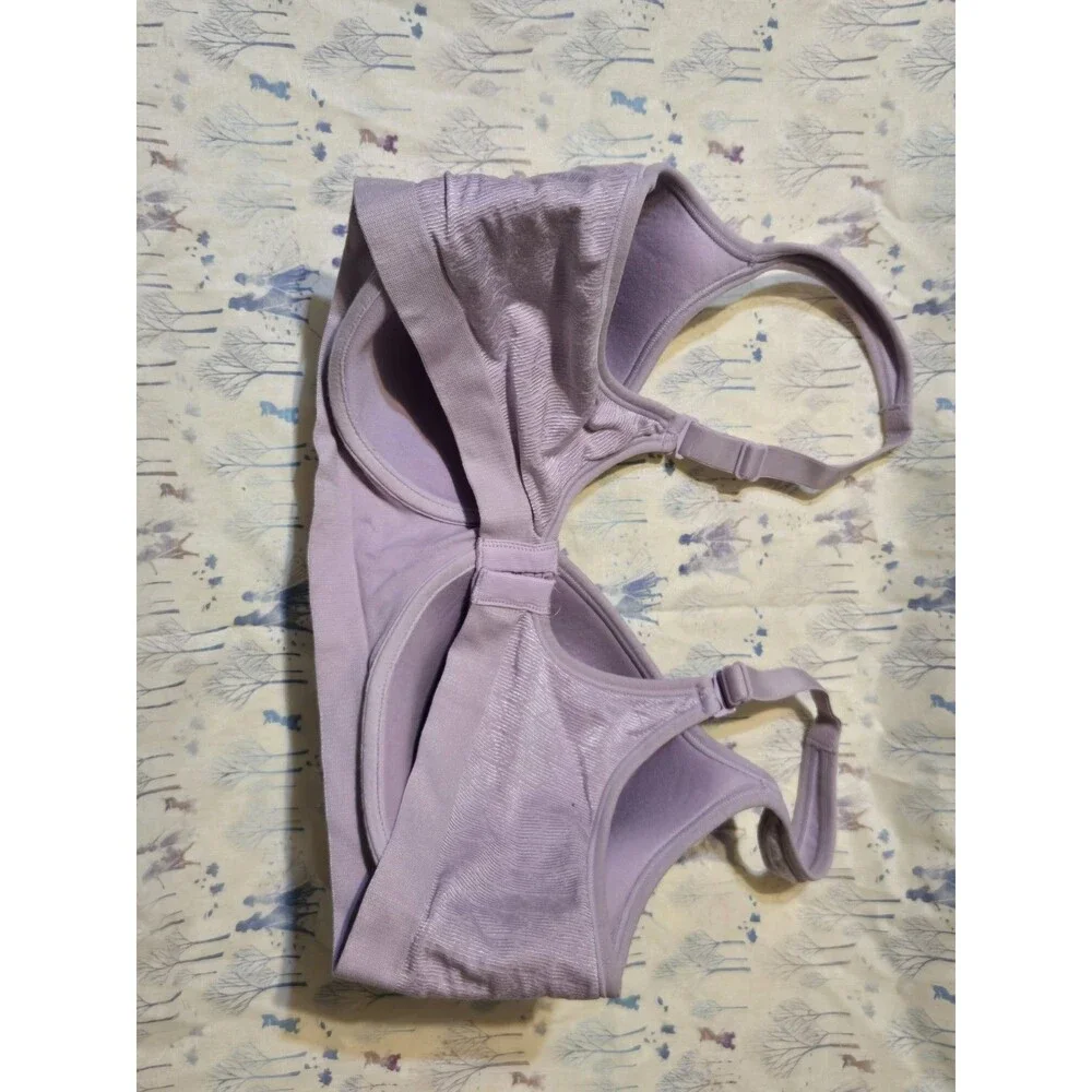 Bali Comfort Revolution Wirefree Bra 3463 Light Purple Textured Size 40C